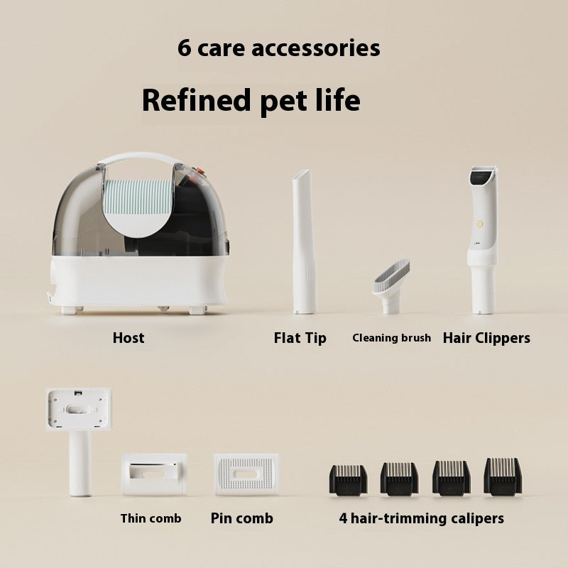 Multifunctional Pet Hair Trimmer with Built-In Vacuum