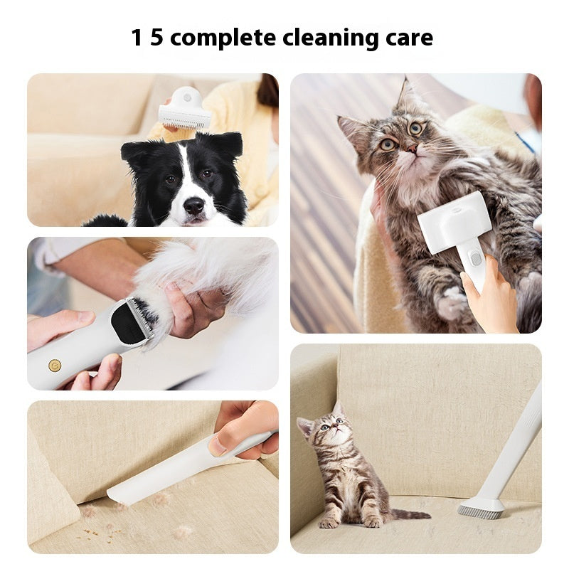 Multifunctional Pet Hair Trimmer with Built-In Vacuum